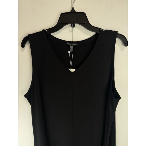 Eileen Fisher $198 Viscose Jersey V-Neck Flare Dress Size: XL - Picture 5 of 8